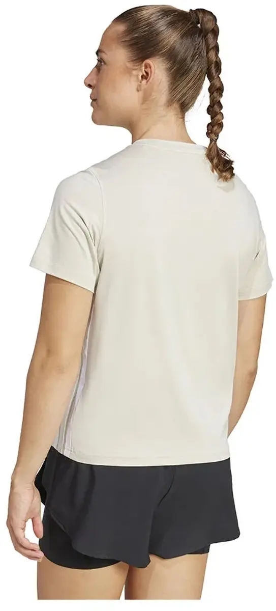 Adidas Train Essentials 3 Stripes T-shirt - XS - Wonder Alumina