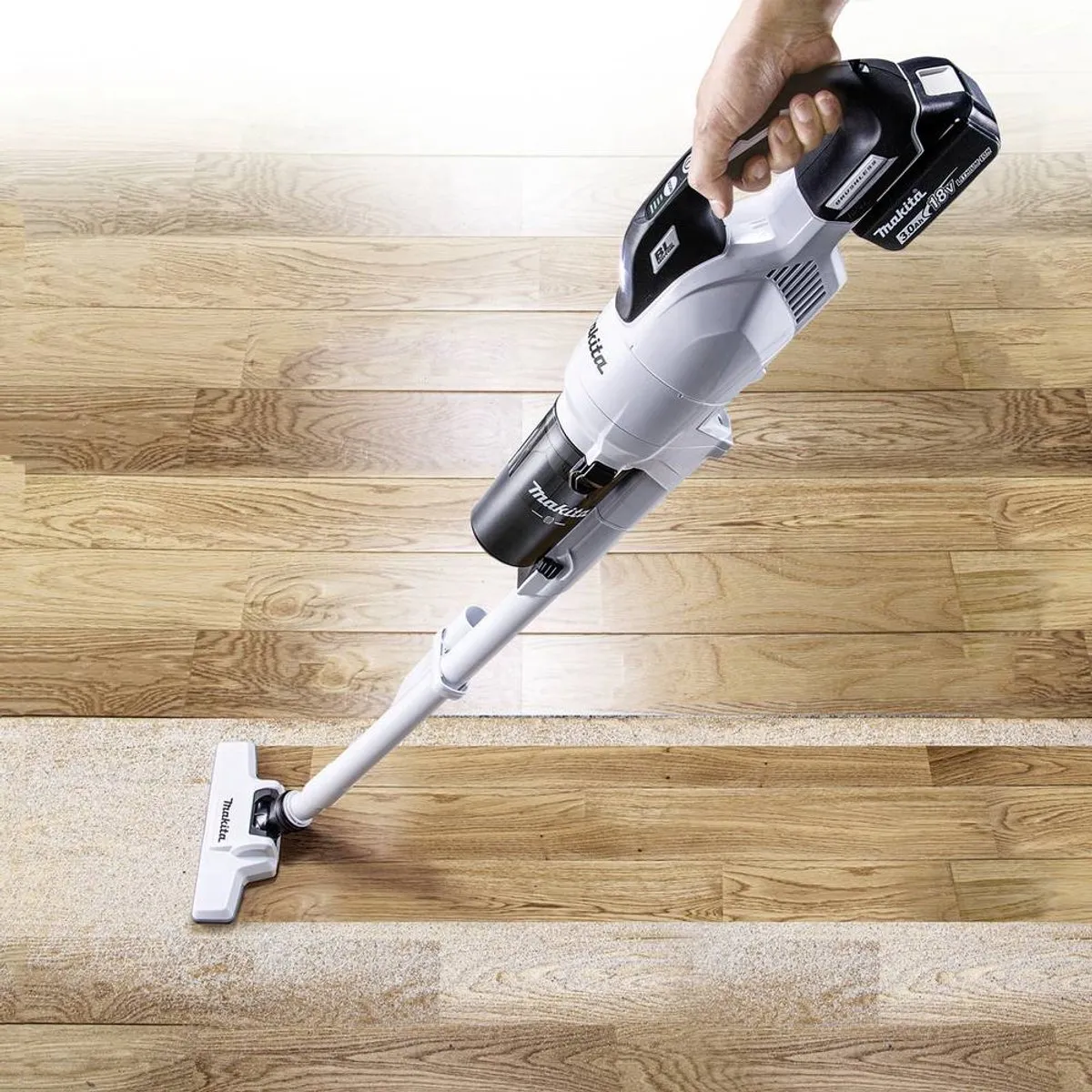 Makita DCL286FZW Accu Steelstofzuiger 18V - Wit