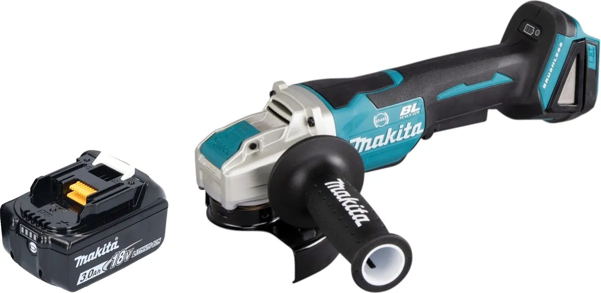 Makita DGA520F1X1 Accu Haakse Slijper 18V 125mm X-LOCK