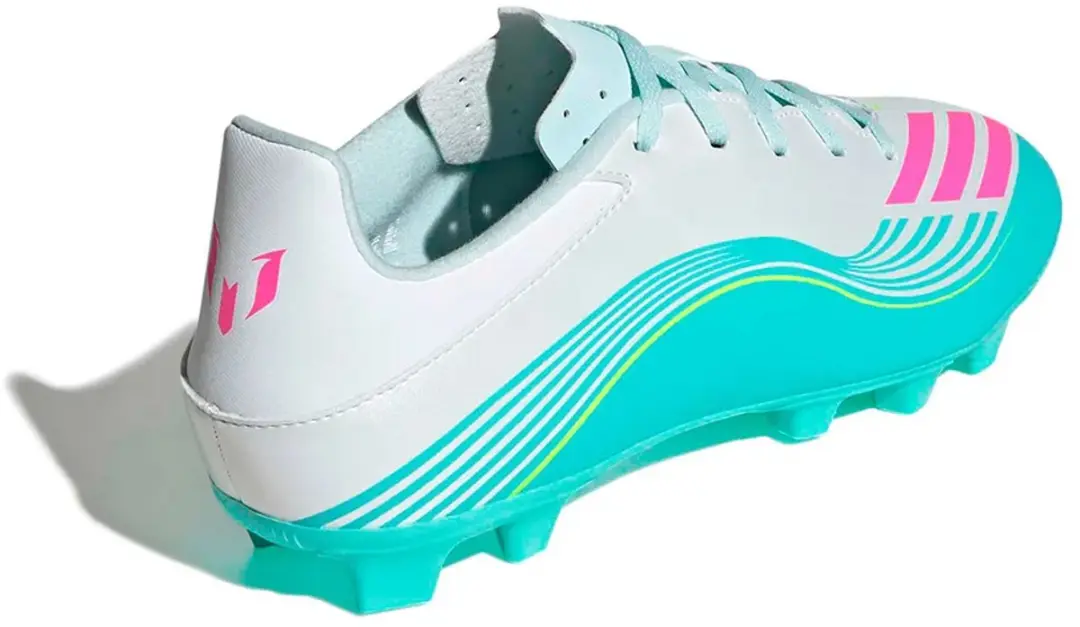 adidas F50 Messi Club FG Voetbalschoenen - Blauw/Zilver - Maat 46