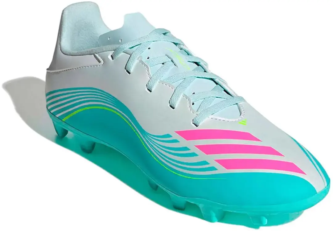 adidas F50 Messi Club FG Voetbalschoenen - Blauw/Zilver - Maat 46