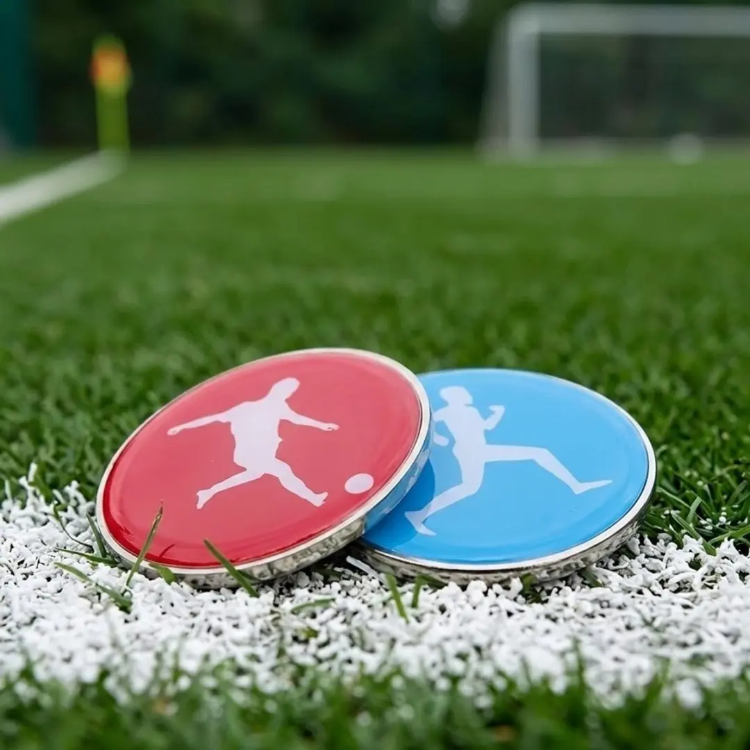 NUVEX Voetbal Randmarker Scheidsrechter - Rood/Blauw
