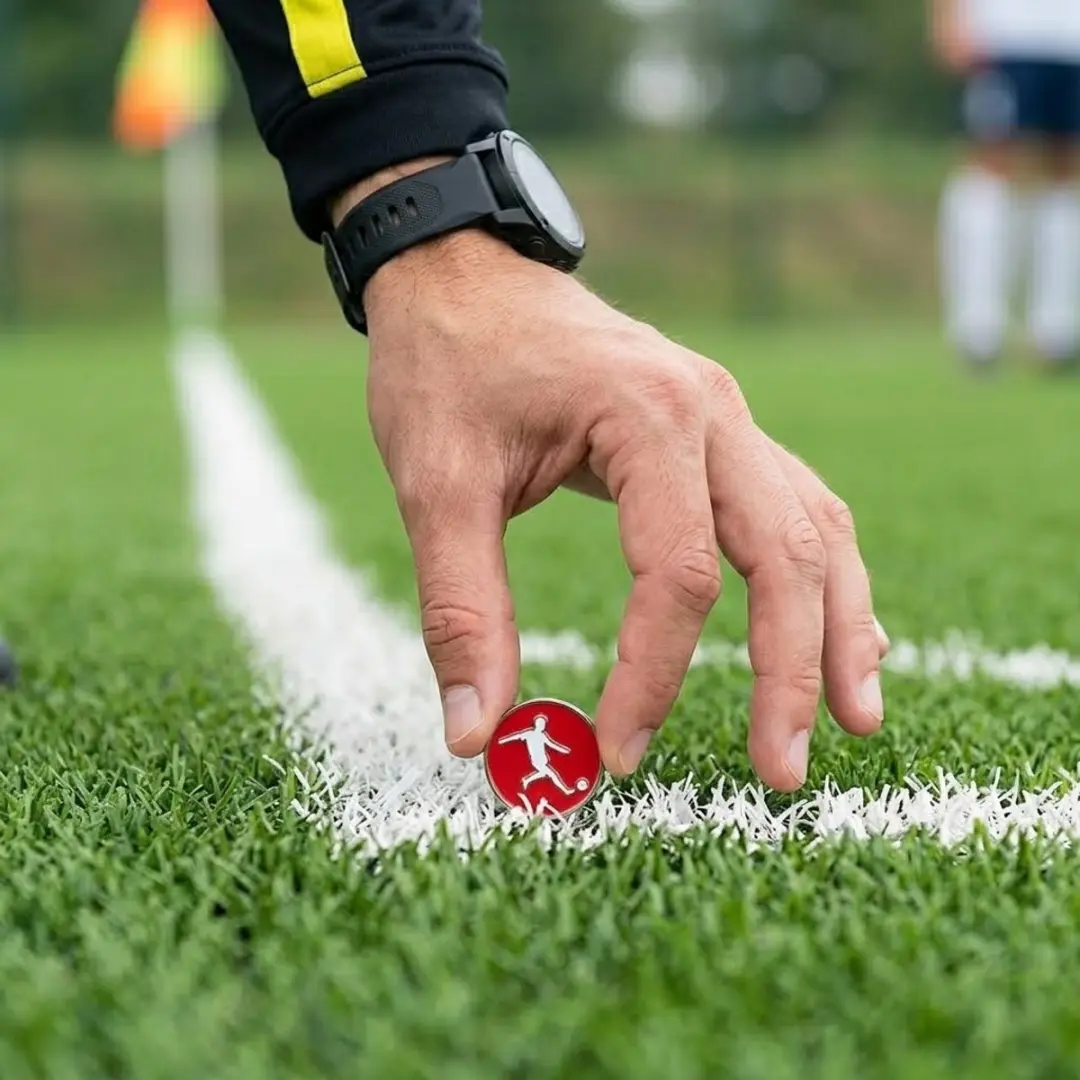 NUVEX Voetbal Randmarker Scheidsrechter - Rood/Blauw