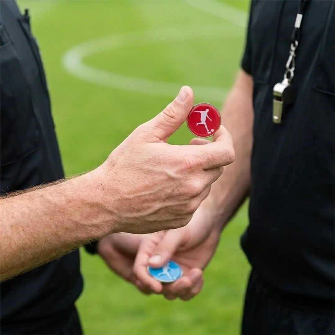 NUVEX Voetbal Randmarker Scheidsrechter - Rood/Blauw
