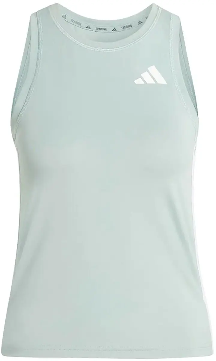 Adidas Train Essentials 3 Stripes Mouwloos T-shirt Wonder Sage