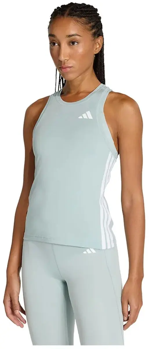 Adidas Train Essentials 3 Stripes Mouwloos T-shirt Wonder Sage