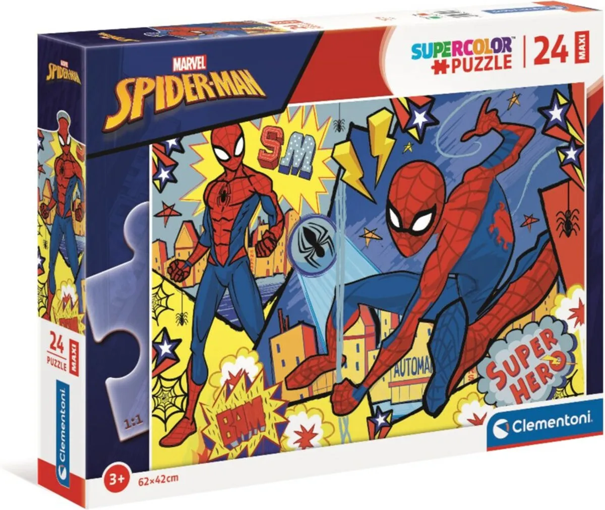 Clementoni Marvel Spiderman Maxi Puzzel 24 Stukjes