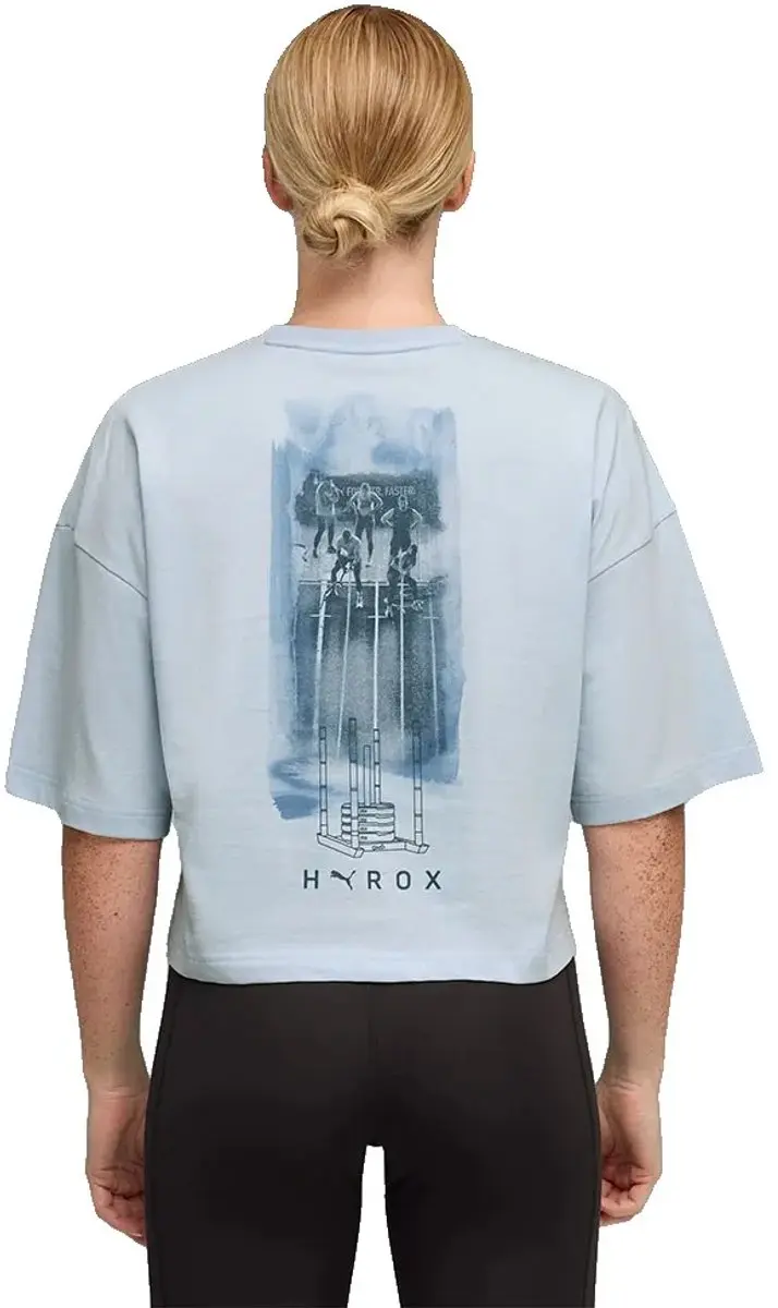 PUMA X Hyrox Lifestyle Cropped T-shirt - L - Blauw
