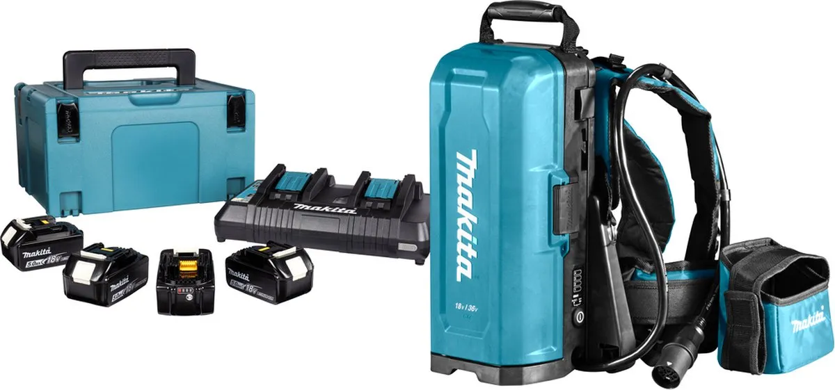 Makita PDC01 Ruggedragen Accustation PDC01X1 - 4x BL1850B 5000mAh