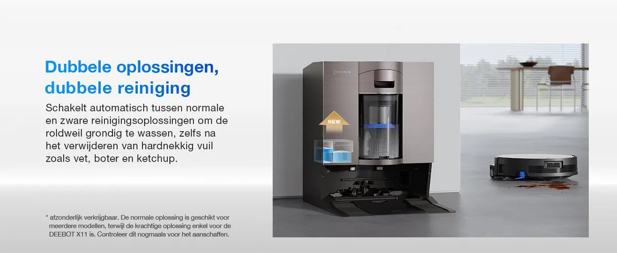 Ecovacs Deebot X11 OMNICYCLONE Robotstofzuiger - 19.500 Pa - Zwart - afbeelding 6 van 6