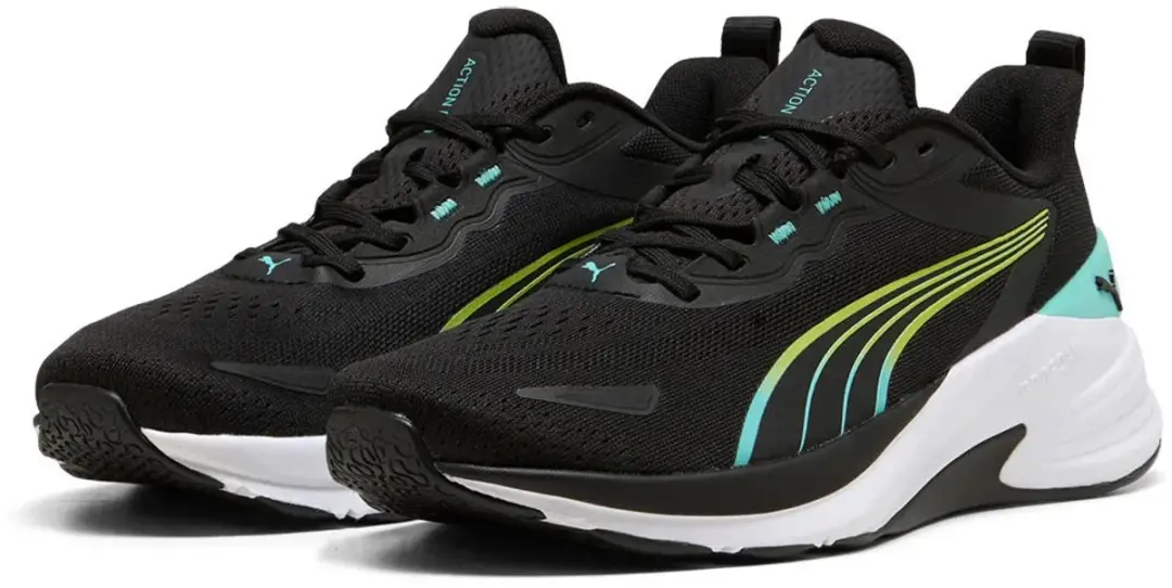 PUMA Action Pro Tr Schoenen - 37.5 - Zwart/Intense Mint