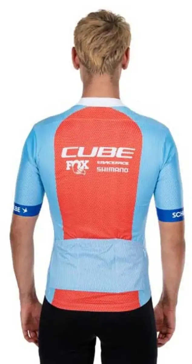 Cube Factory Racing Wielertrui Blauw XXL