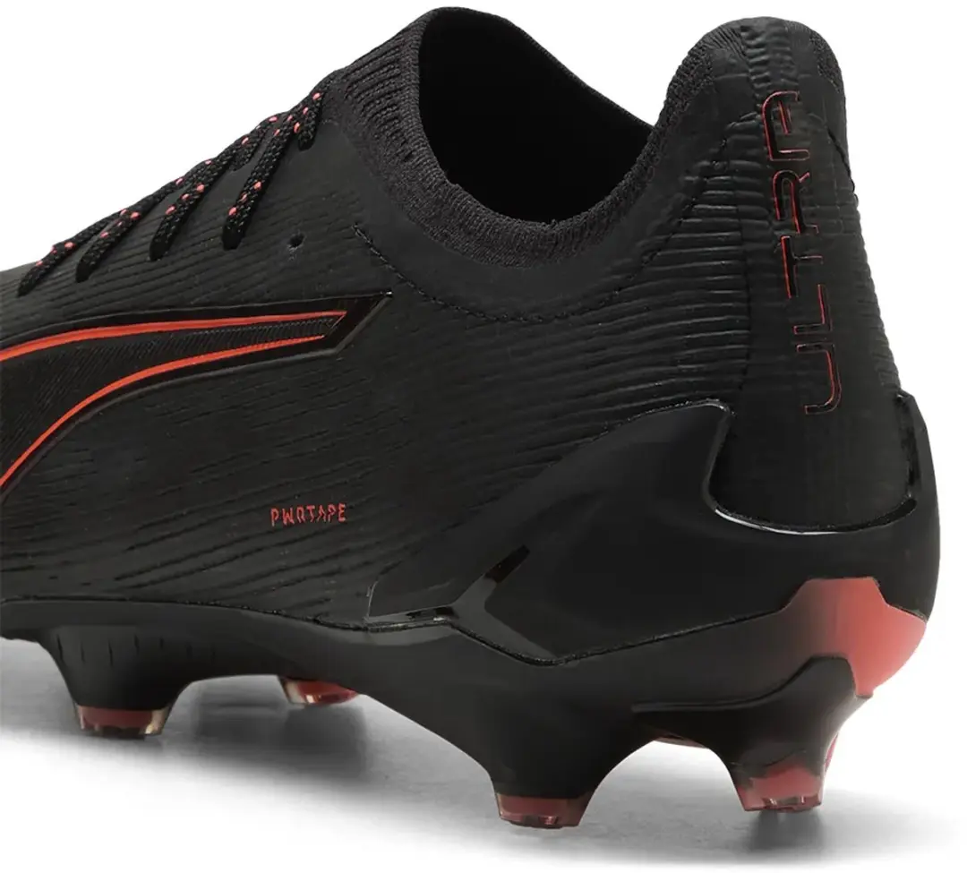 PUMA Ultra 6 Ultima FG Voetbalschoenen - Zwart/Rood/Grijs - Maat 40