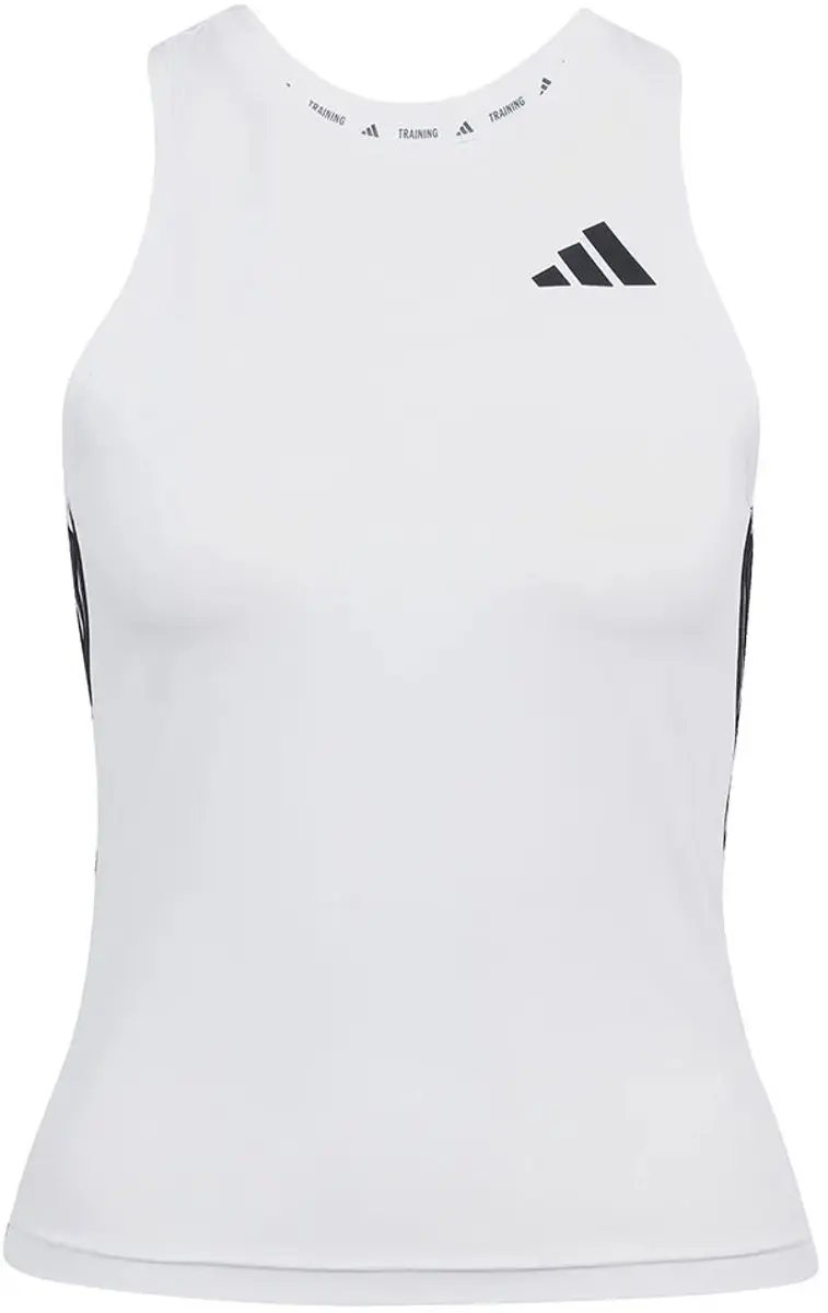 Adidas Train Essentials 3 Stripes Mouwloos T-shirt M - Wit