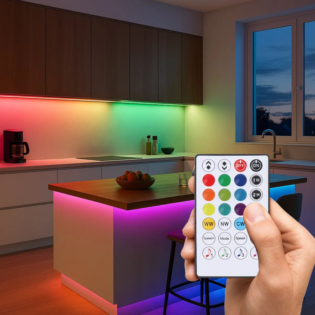 Calex Smart LED Strip RGBIC+CCTIC 20M - Wifi Muzieksync - 1400 Lumen