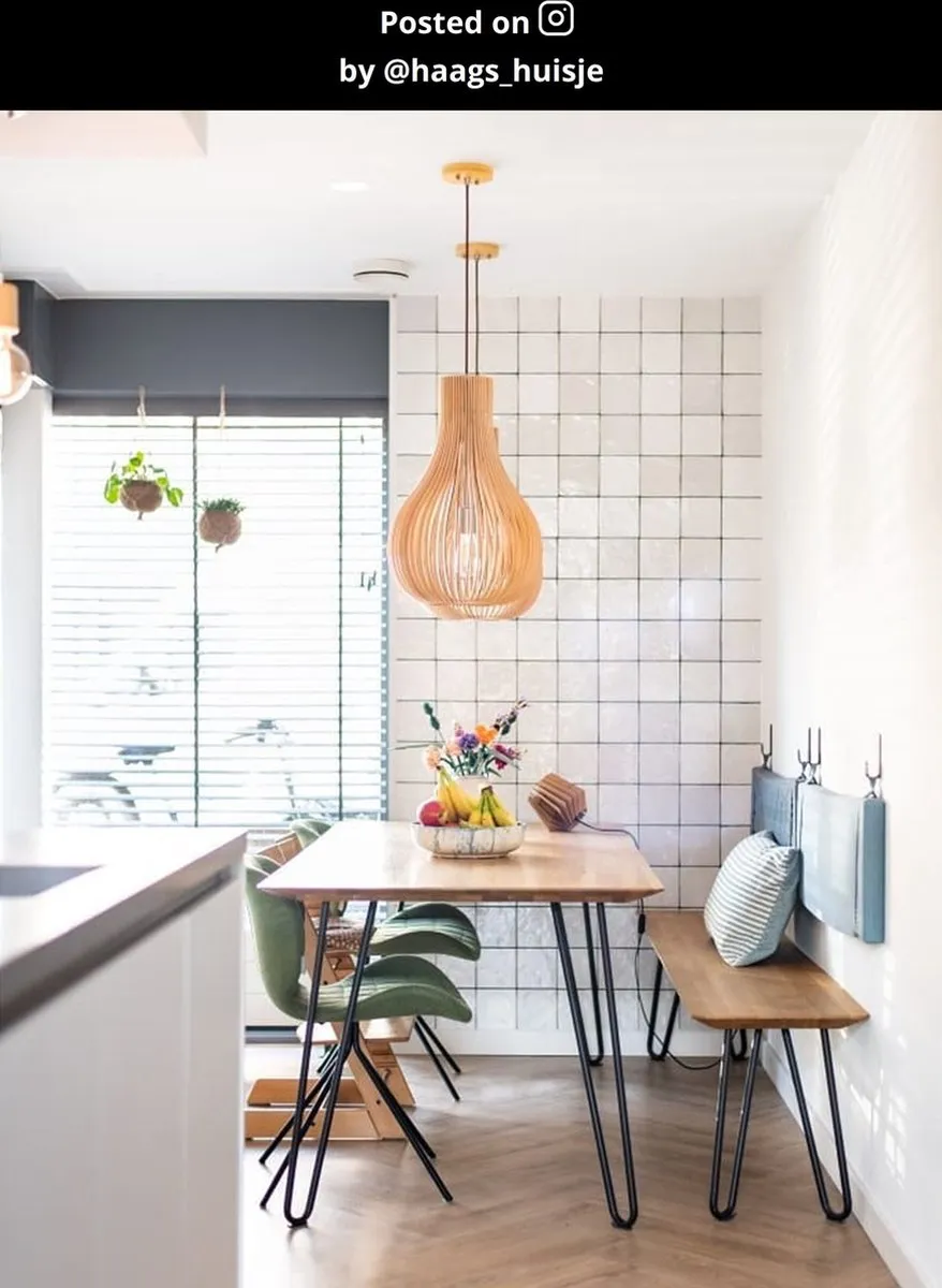 Lucide BODO Hanglamp Ø38cm - Licht hout