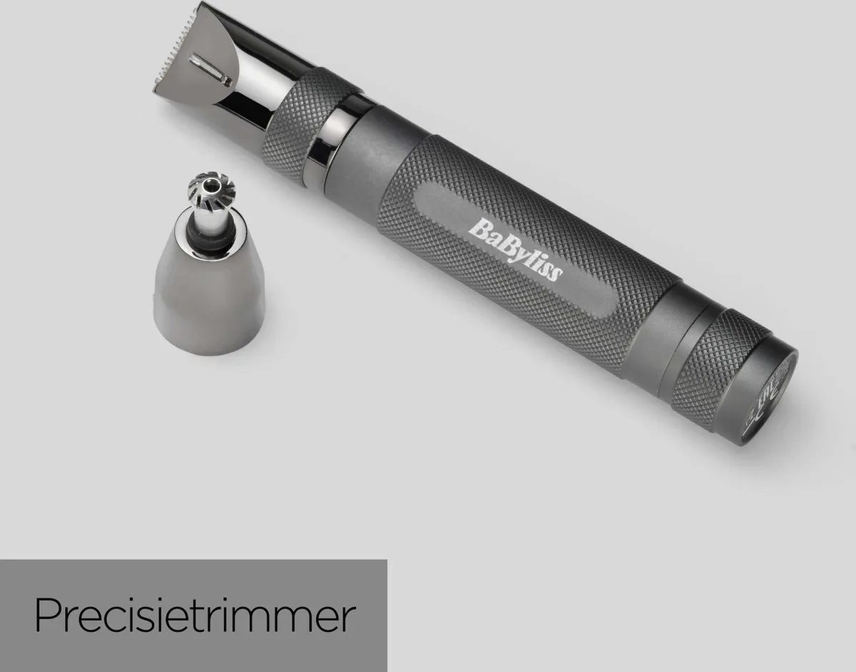 Babyliss Super-X Metal Series E111E Precisietrimmer - Neus/Wenkbrauw - Zwart Chroom