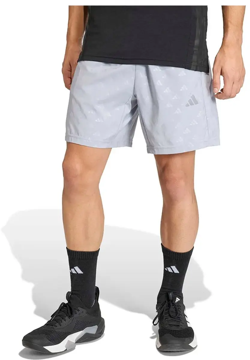 adidas Workout Essentials Brandlove Woven Korte Broek Halo Silver