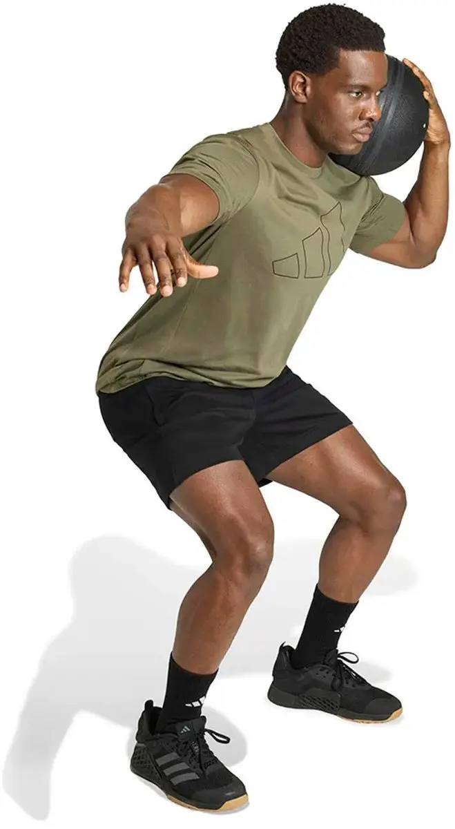 Adidas Workout Essentials Feelready T-shirt - S - Olive Strata