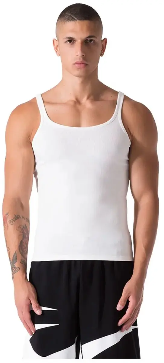 Everlast Ribbed Mouwloos T-shirt M - Wit - afbeelding 6 van 6