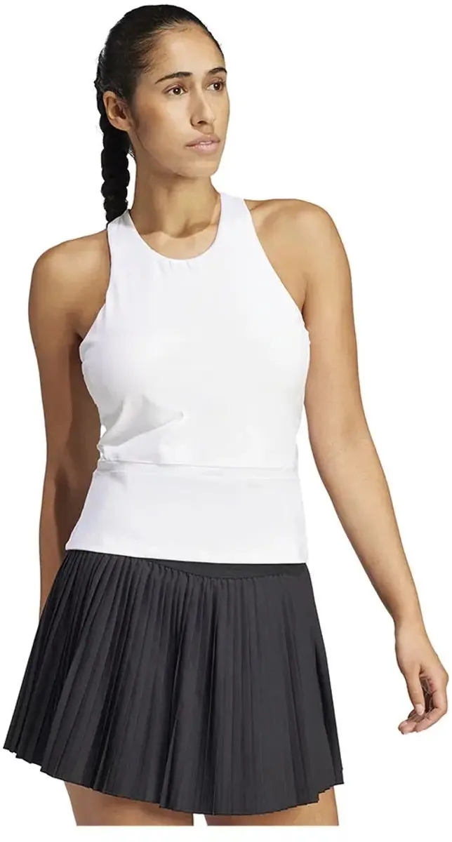 Adidas Y Midi Mouwloos T-shirt Wit XS