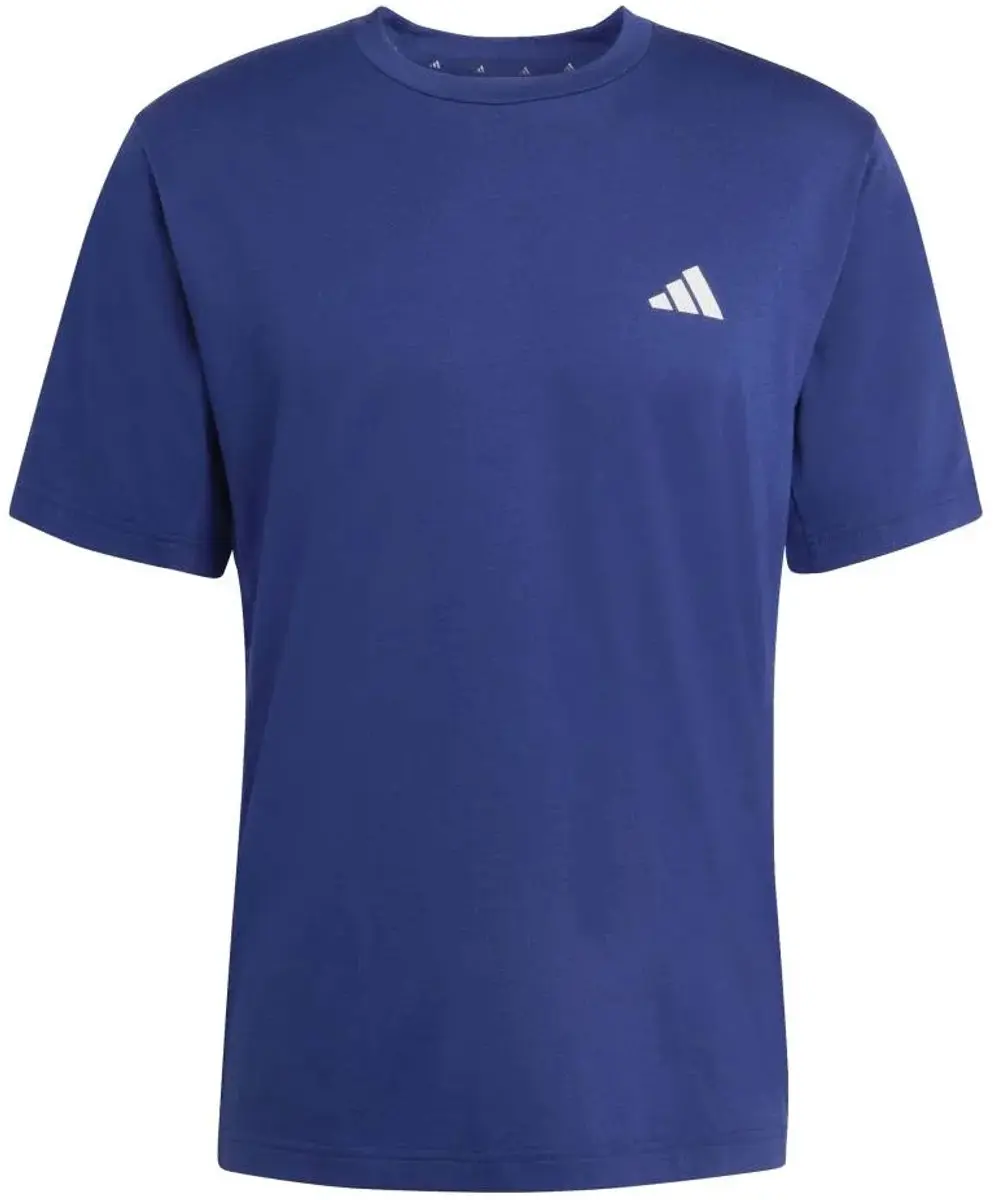 Adidas Workout Essentials Feelready 3 Stripes T-shirt - S - Donkerblauw/Wit