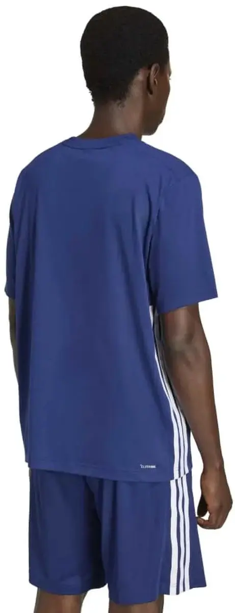 Adidas Workout Essentials Feelready 3 Stripes T-shirt - S - Donkerblauw/Wit