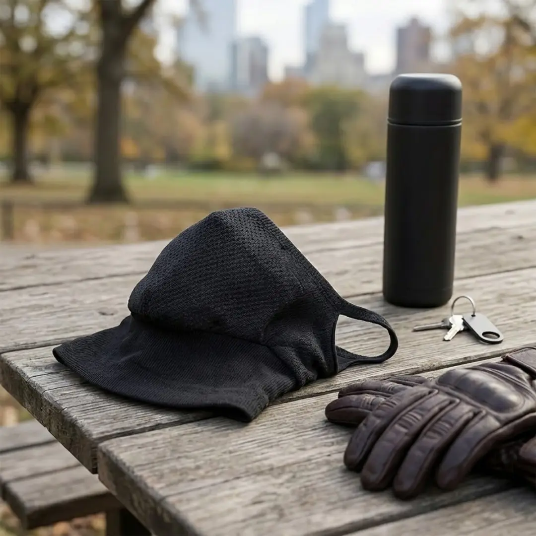 NUVEX Nekwarmer Set 2 Stuks - One Size - Zwart