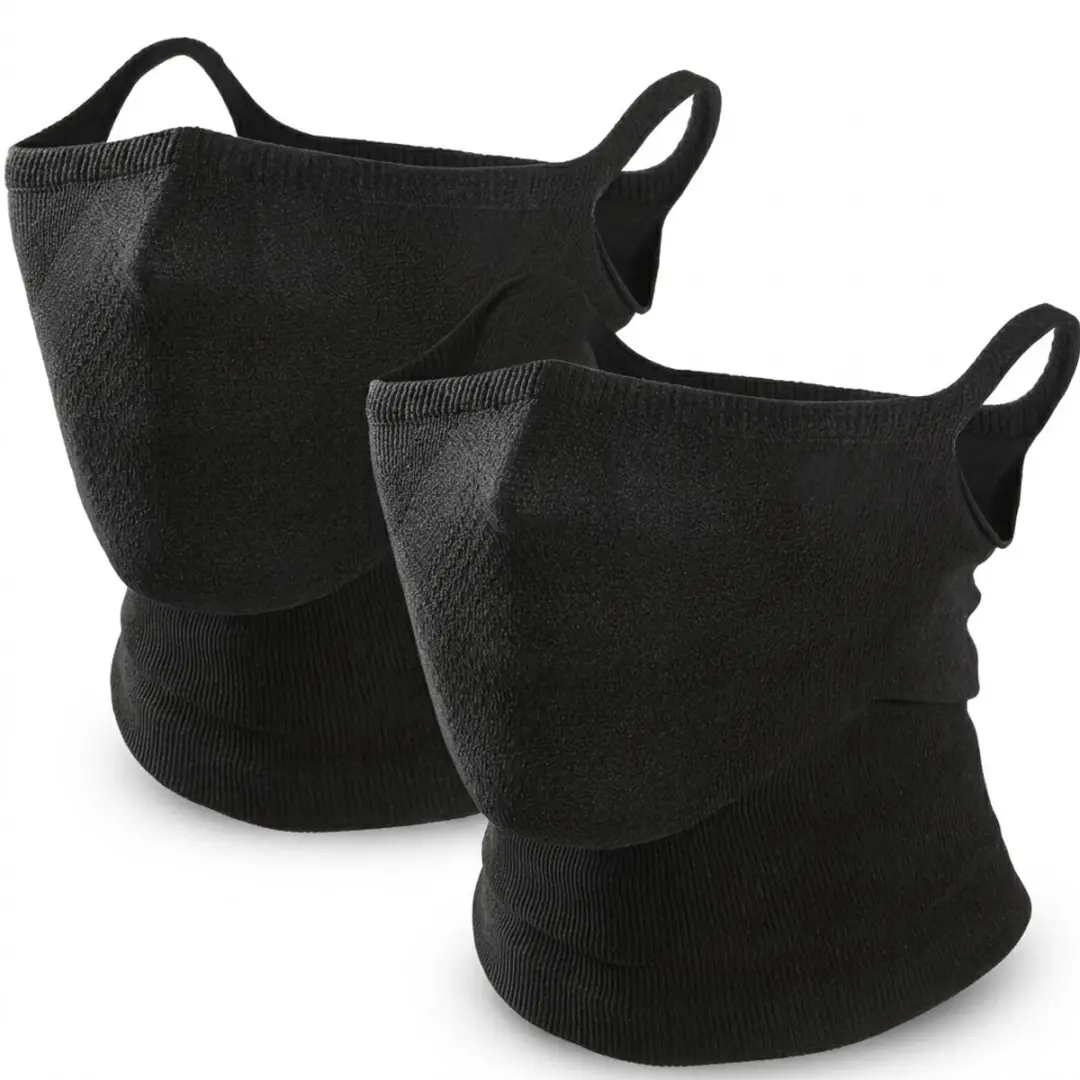 NUVEX Nekwarmer Set 2 Stuks - One Size - Zwart