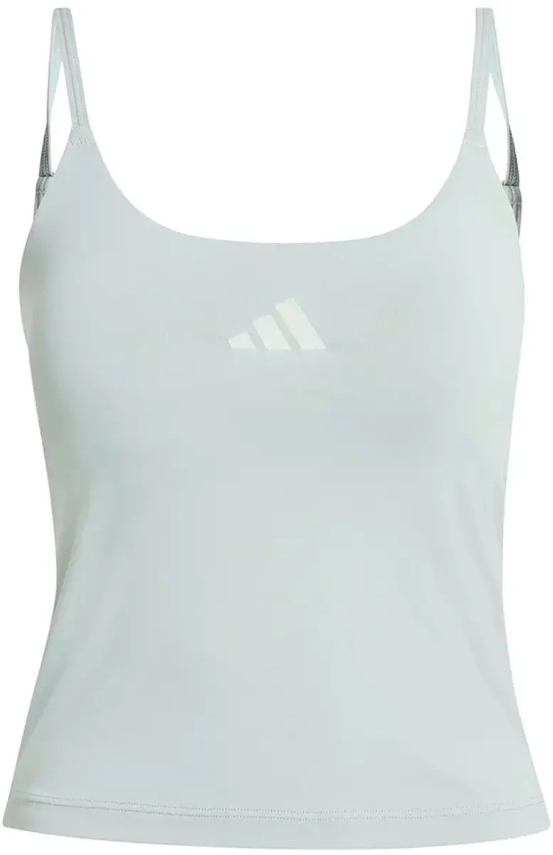 Adidas Optime Integrated Light Support Bra Mouwloos T-shirt - S - Wonder Sage