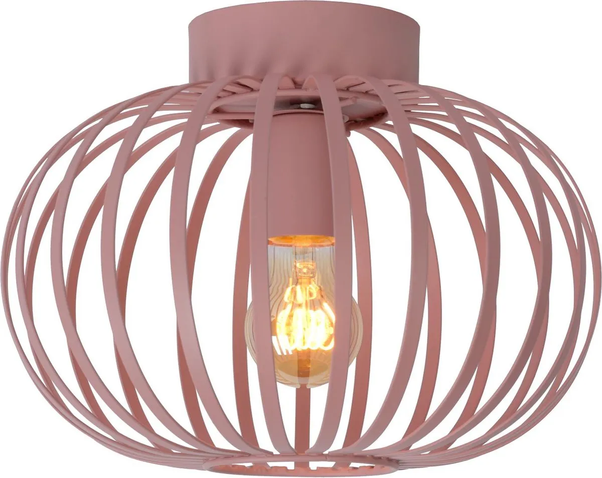 Lucide Merlin Plafonnière Ø30cm - Roze