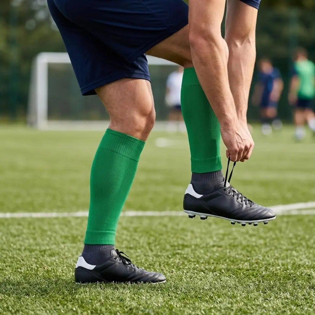NUVEX Compressie Voetbalsokken Donkergroen - One Size - afbeelding 4 van 6