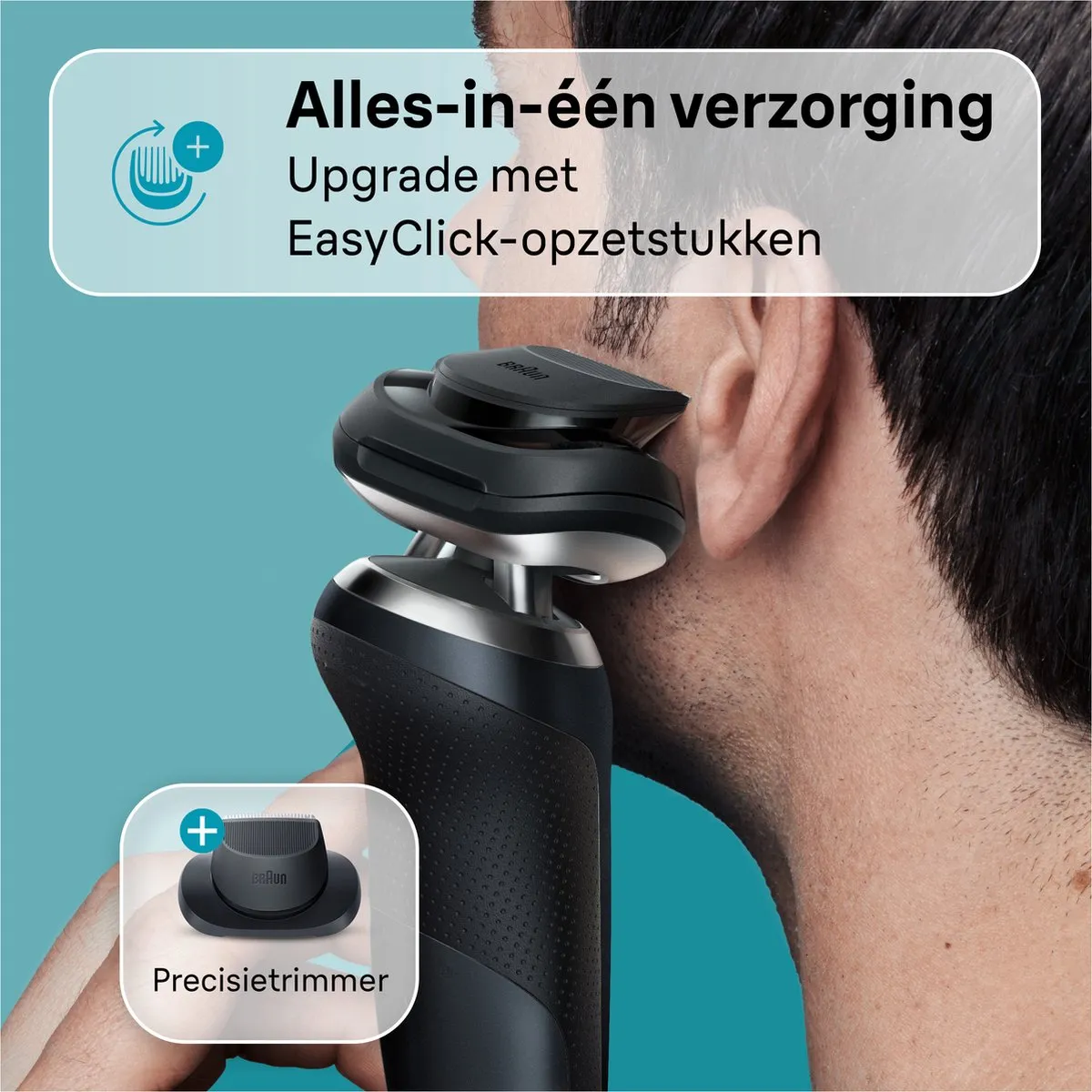 Braun Series 7 71-N7200cc Elektrisch Scheerapparaat - 3 Mesjes - Zwart