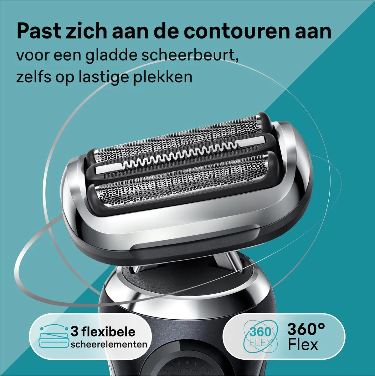 Braun Series 7 71-N7200cc Elektrisch Scheerapparaat - 3 Mesjes - Zwart