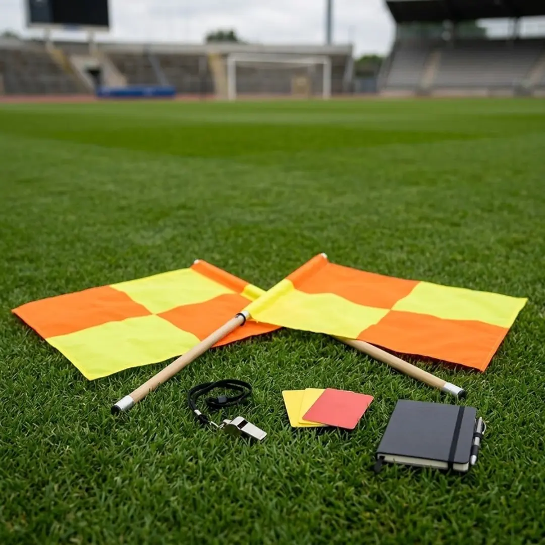 NUVEX Scheidsrechtersvlaggen Voetbal - Oranje/Geel