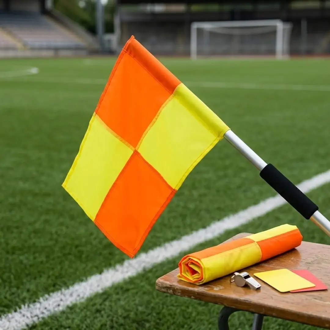 NUVEX Scheidsrechtersvlaggen Voetbal - Oranje/Geel