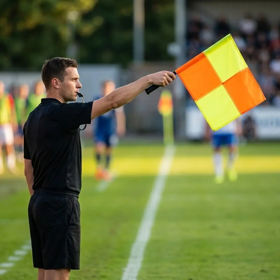 NUVEX Scheidsrechtersvlaggen Voetbal - Oranje/Geel
