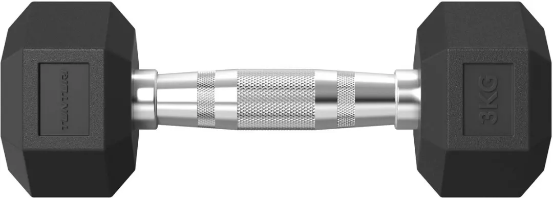 Tunturi Platinum Hexa Dumbbell Set 2x 3kg - Zwart