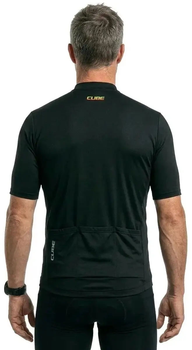 Cube Cmpt Korte Mouw Wielertrui XS - Zwart
