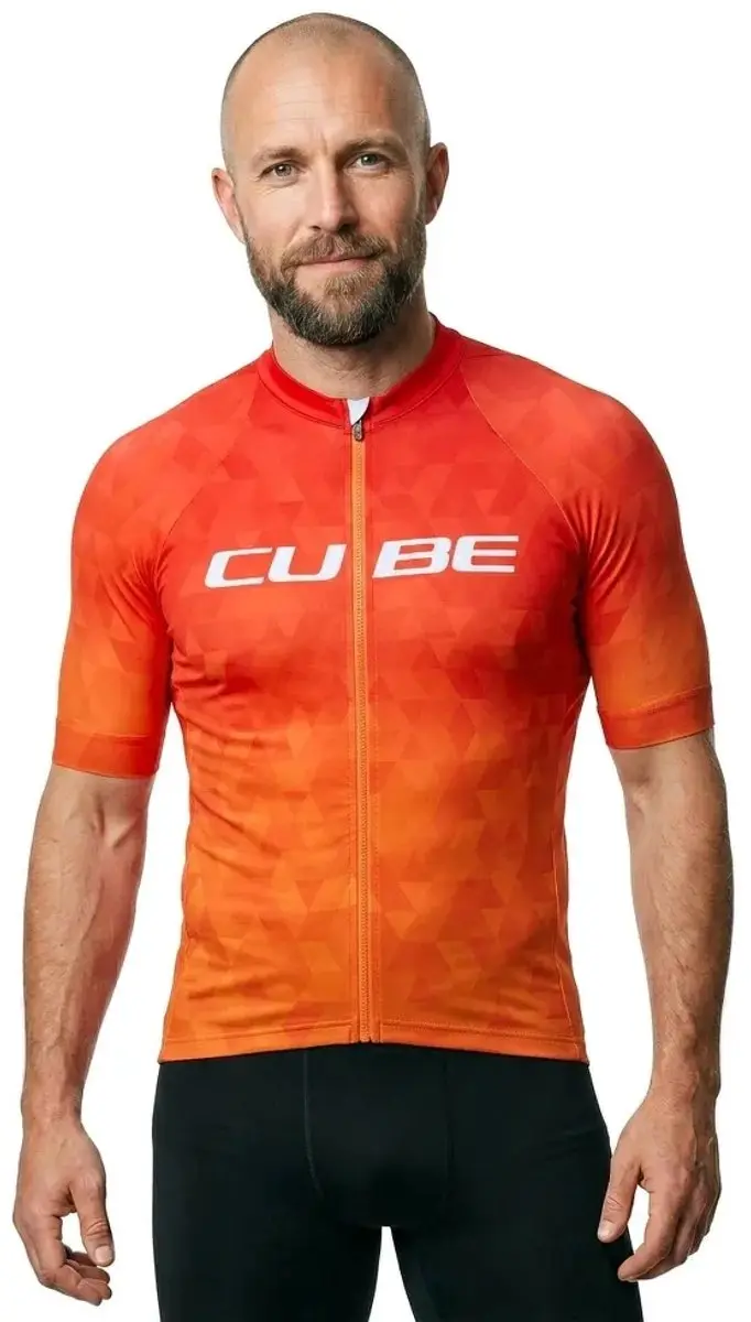 Cube Road/XC Korte Mouw Wielertrui - L - Groen