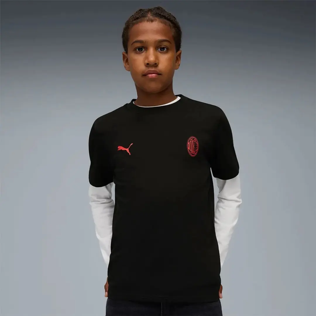PUMA AC Milan Voetbalshirt 13-14 jaar - Zwart/Rood