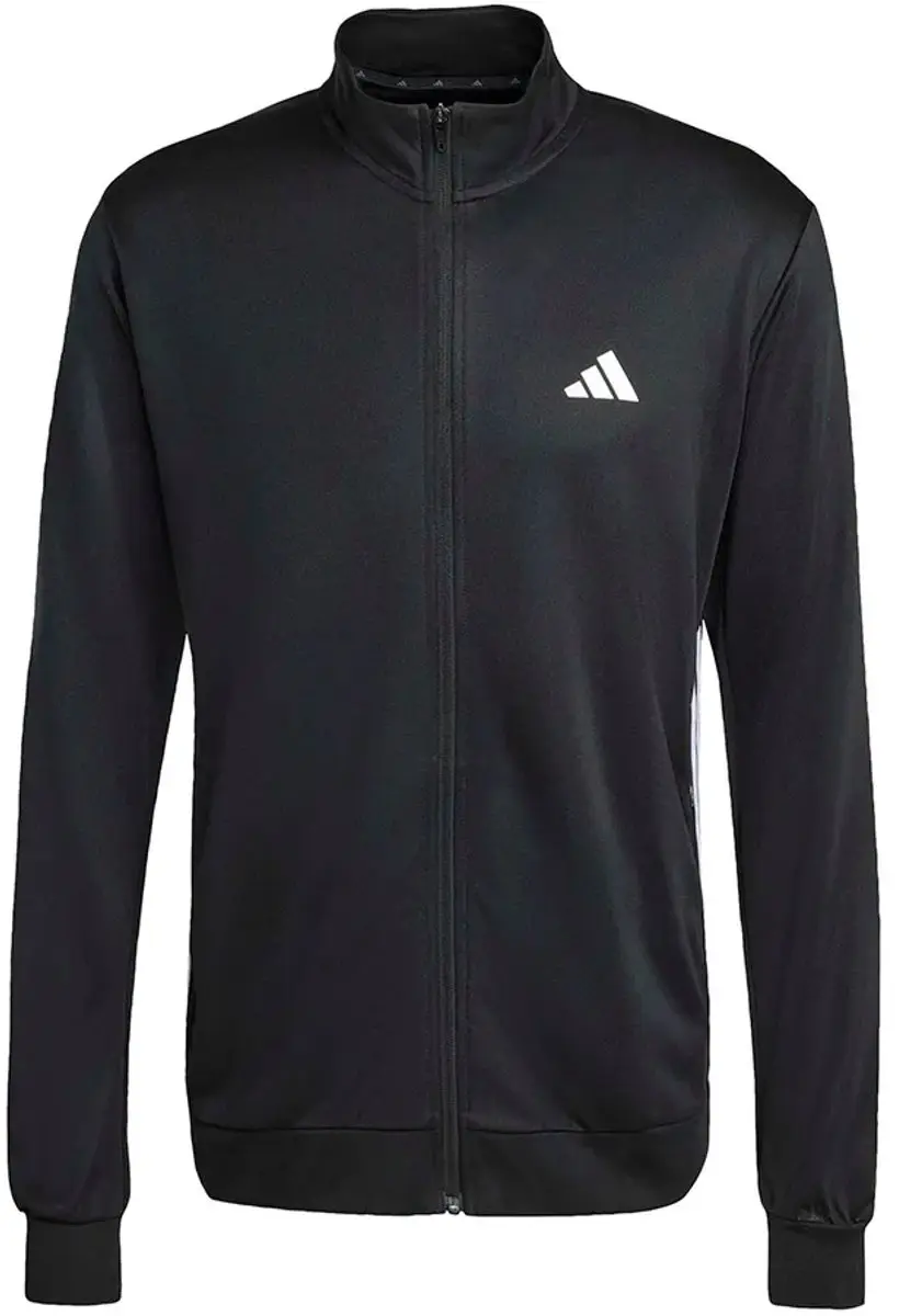 adidas Workout Essentials 3 Stripes Knit Sweatshirt - Zwart S