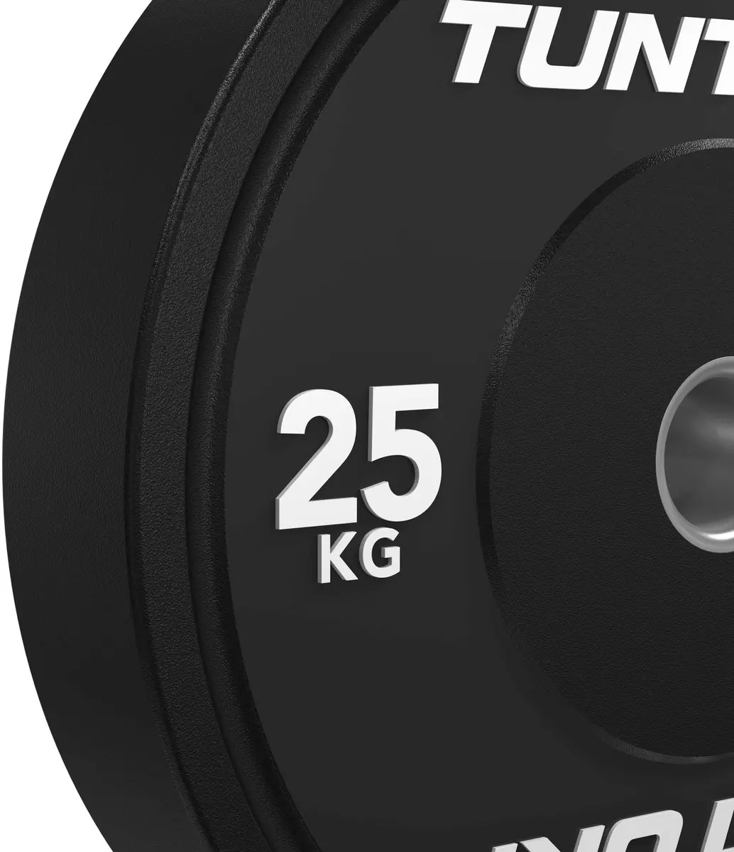 Tunturi Platinum Halterschijven 150kg - 10 Stuks - Ø45cm - Zwart