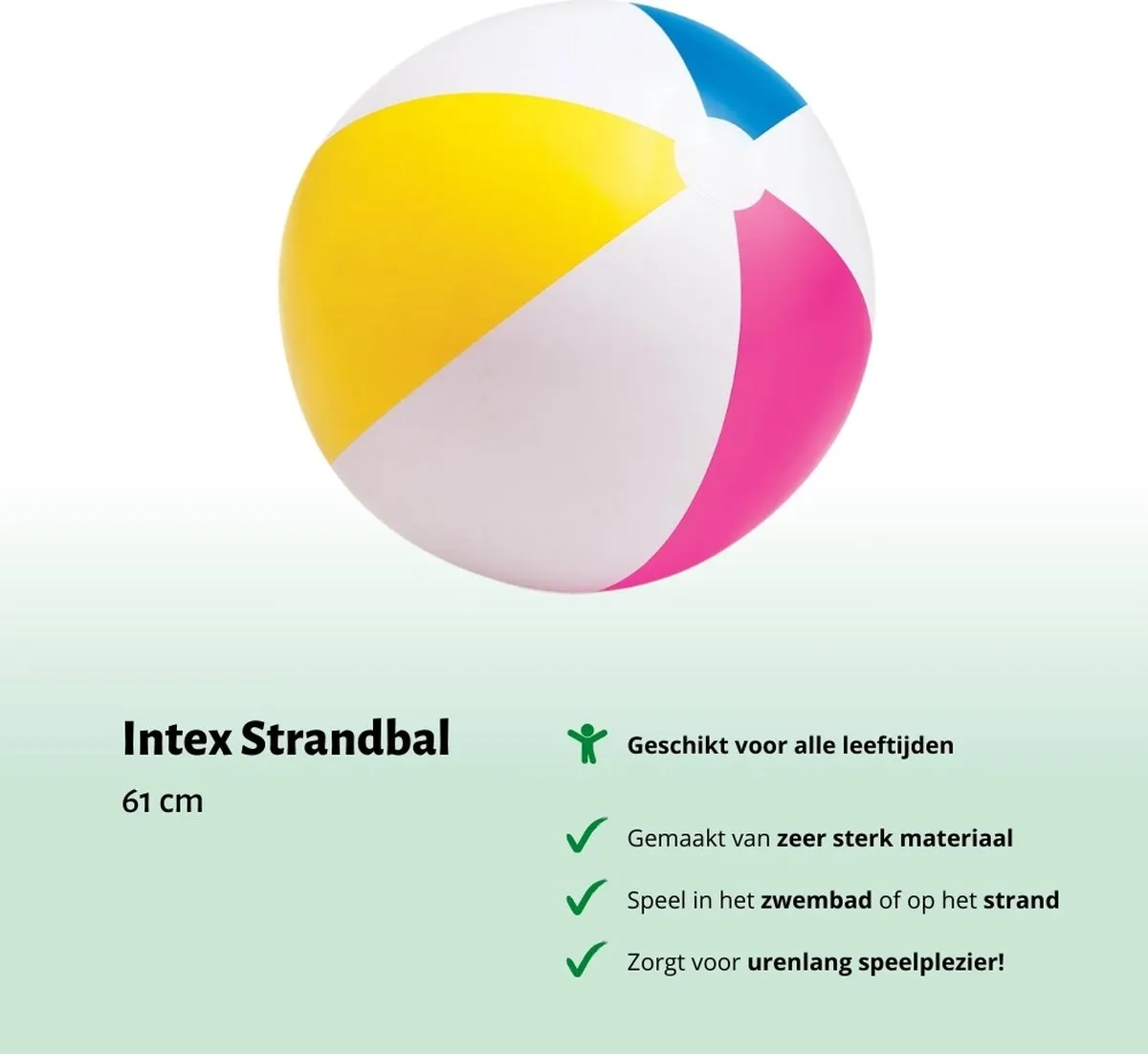 Intex Strandballen Voordeelverpakking 2x750 - Ø51/61cm - 4 Kleuren