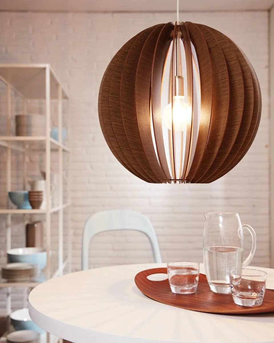 Eglo Cossano Hanglamp - Ø50cm - Donkerbruin