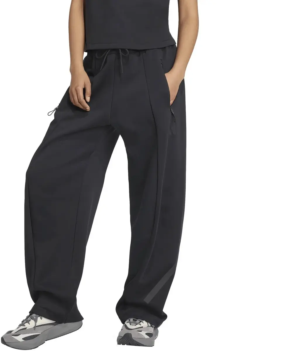 Adidas Z.N.E. Open Hem Dames Joggingbroek - XXS - Zwart