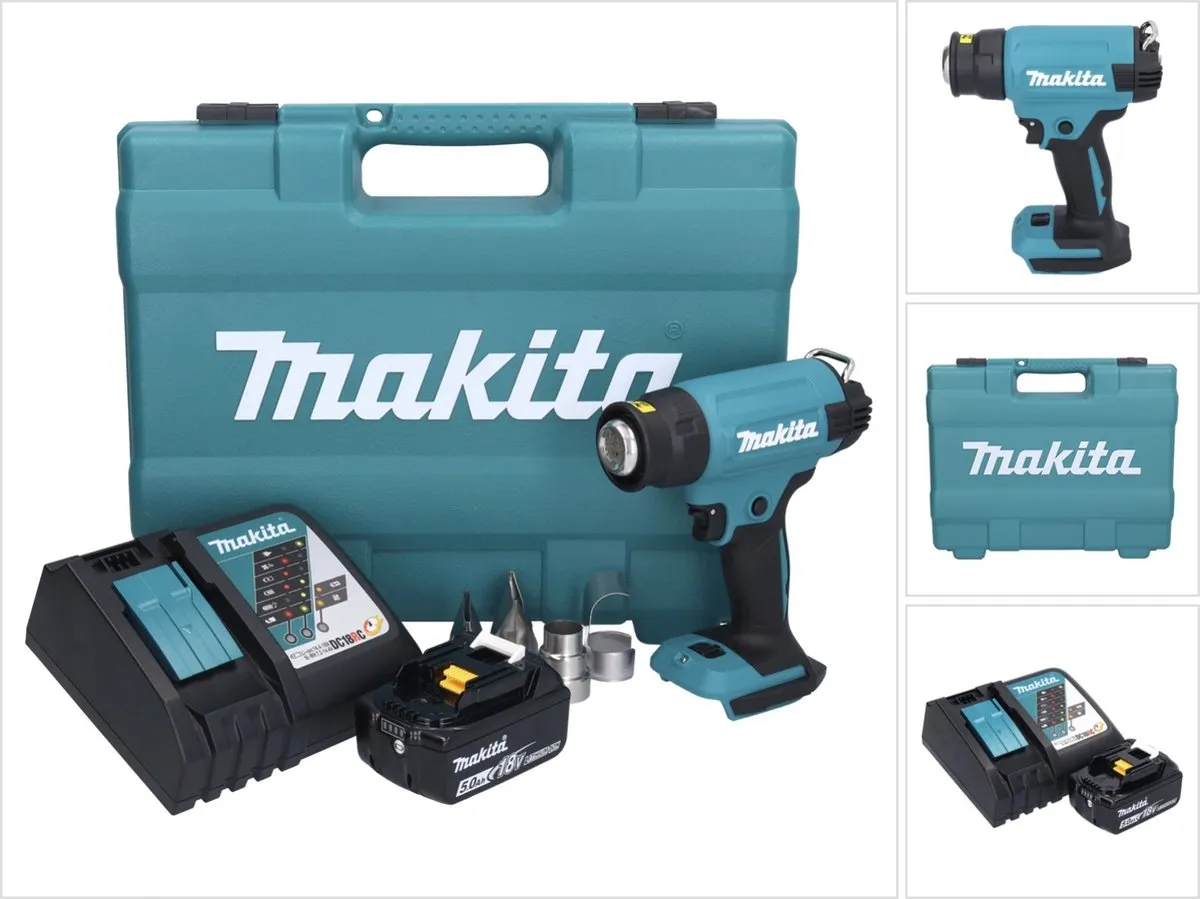 Makita DHG181RT1K Snoerloos Heteluchtpistool 18V
