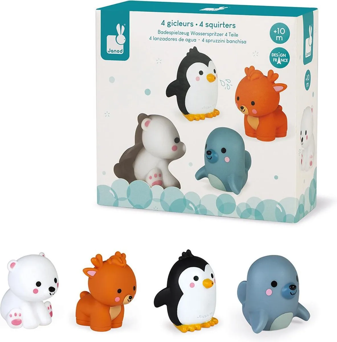 Janod Badspeelgoed Spuitfiguur Pooldieren 11.4704