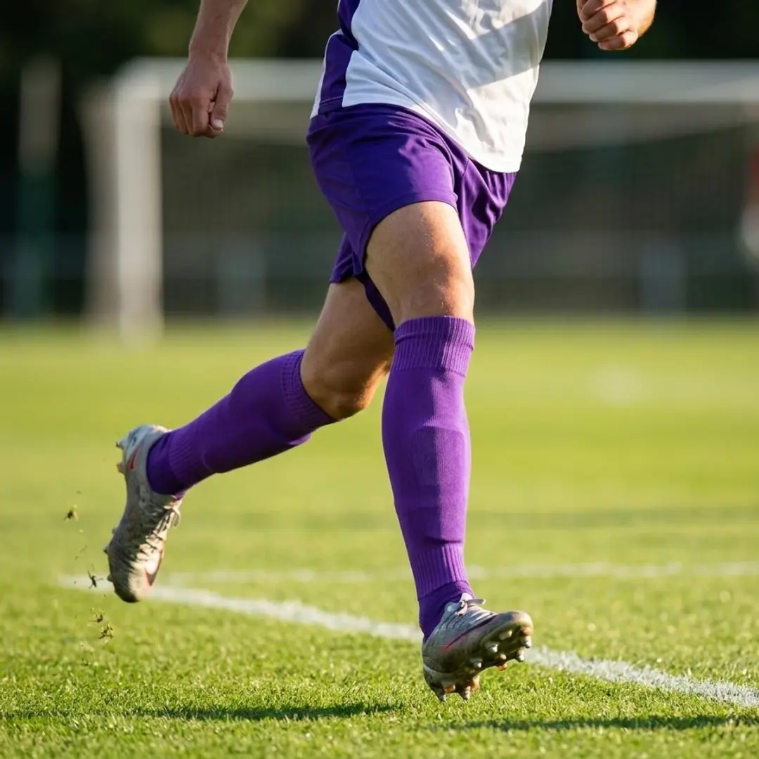 NUVEX Paarse Voetbal Sleeves Compressie - One Size - afbeelding 4 van 6