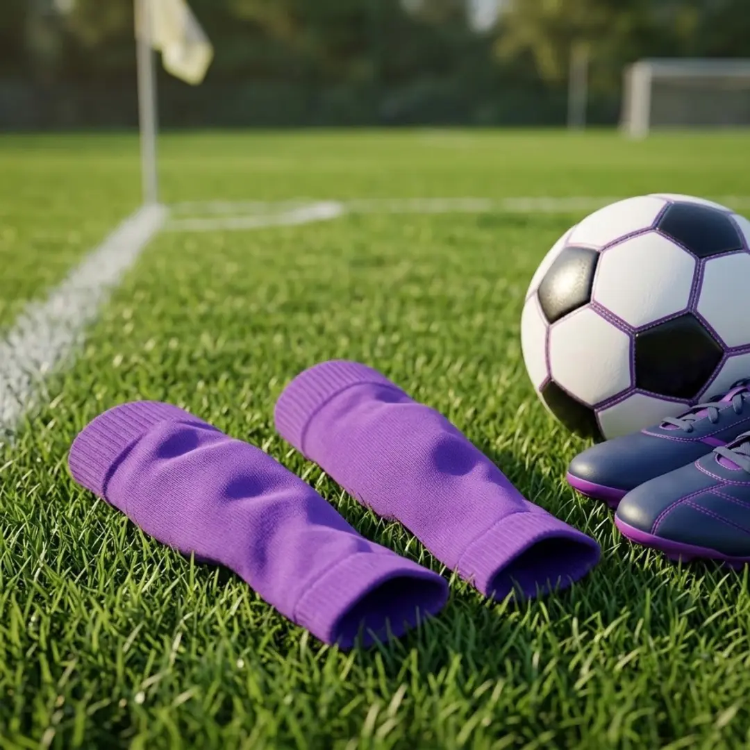 NUVEX Paarse Voetbal Sleeves Compressie - One Size - afbeelding 5 van 6